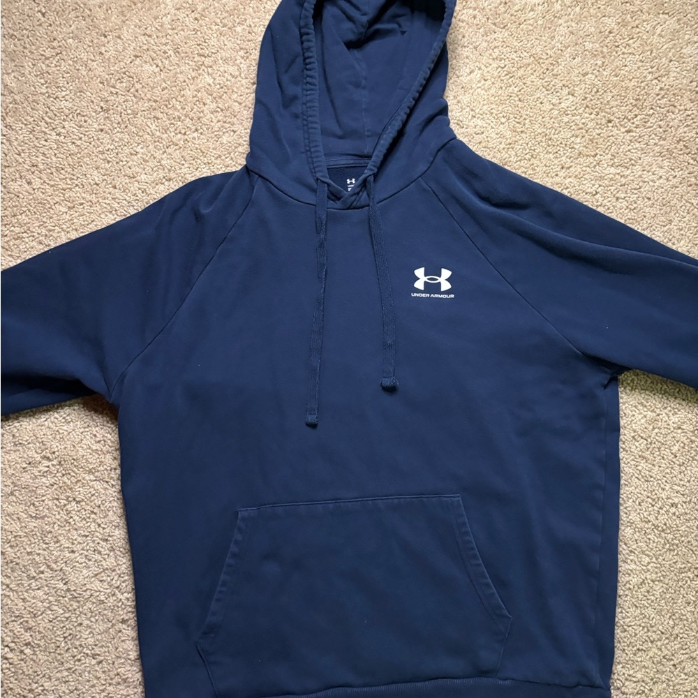 Large Under Armour Men's Navy Hoodie
